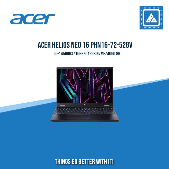 ACER HELIOS NEO 16 PHN16-72-52GV I5-14500HX/16GB/512GB | BEST FOR STUDENTS AND FREELANCER ACER HELIOS NEO 16 PHN16-72-52GV I5-14500HX/16GB/512GB | BEST FOR STUDENTS AND FREELANCER